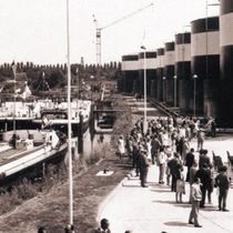 Inauguration of Mabanaft tank terminal at the Teltow Canal, Berlin