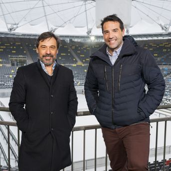 André Cardoso, Senior Vice President Sales & Marketing bei MB Energy (li.) und Juan de Dios Aguirre, Commercial Partner von Tennium.