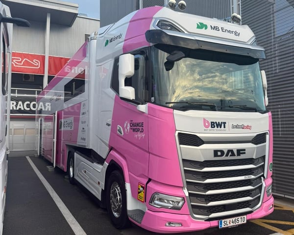 Lechner Racing Truck mit MB Energy Logo