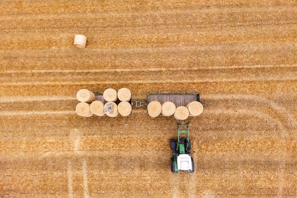 Traktor Heuballen Landwirtschaft