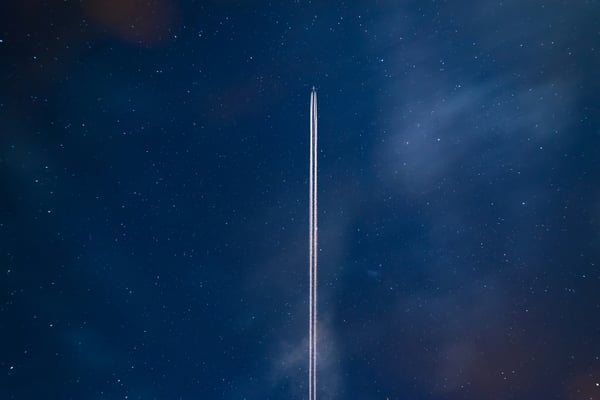 Plane in the sky
