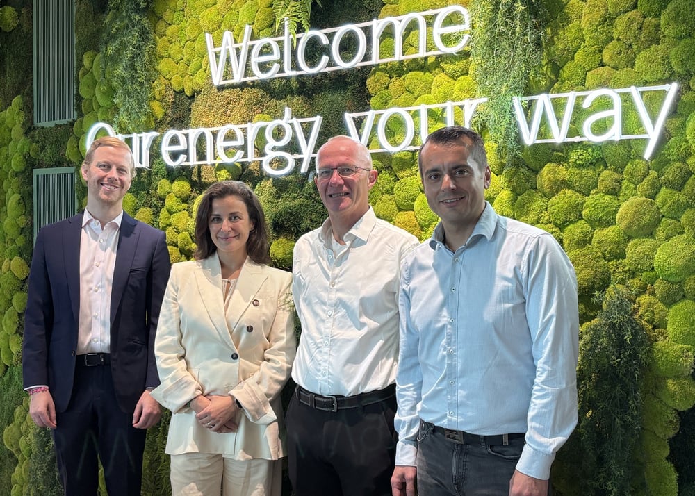 V.l.n.r.: Simon Weiss, MB Energy, Floriana De Matteo, Arcadia Fuels, Martin Nielsen, Arcadia Fuels, Oleksandr Siromakha, MB Energy