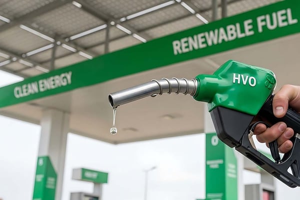 HVO Renewable Diesel in einem Produktkasten
