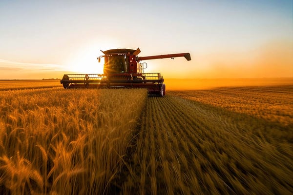 Landwirtschaftliche Erntearbeiten mit energieeffizienter Flüssiggasversorgung