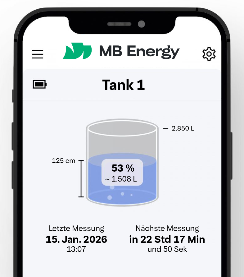OilFox App zeigt Tankfüllstand und Verbrauchsdaten
