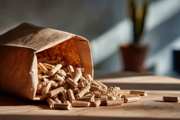 Sack mit Pellets