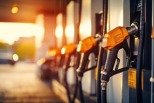 Fuel station diesel pumps for AdBlue-enabled vehicle refuelling