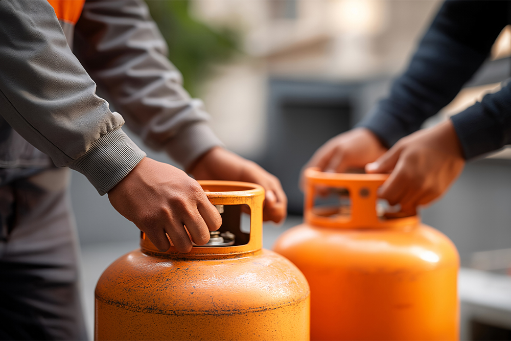 Mobile applications with bottled gas