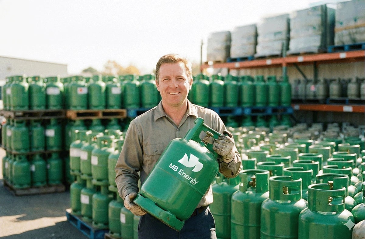 Bottled gas for camping, commercial use, barbecues