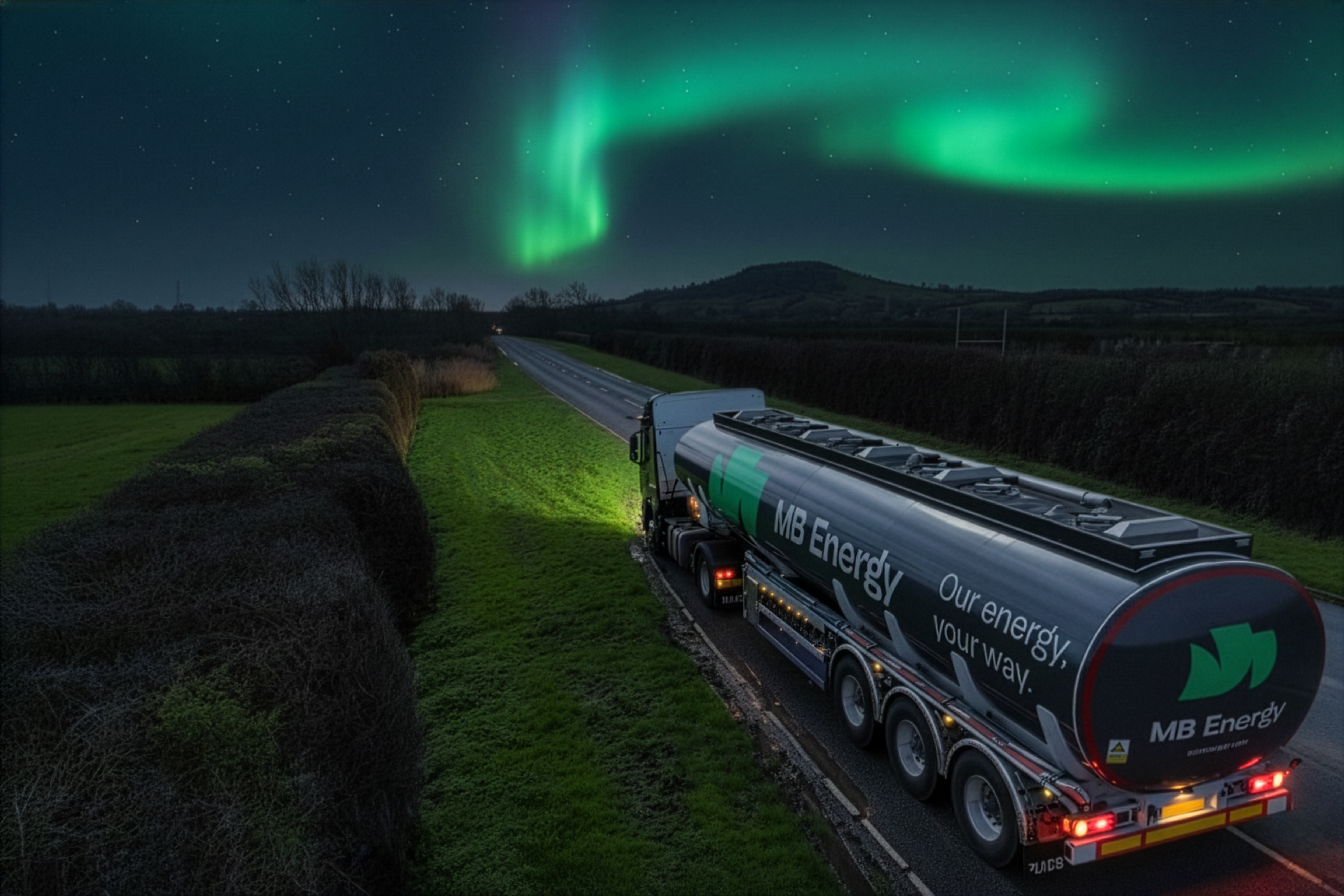 UK MBE truck dark aurora