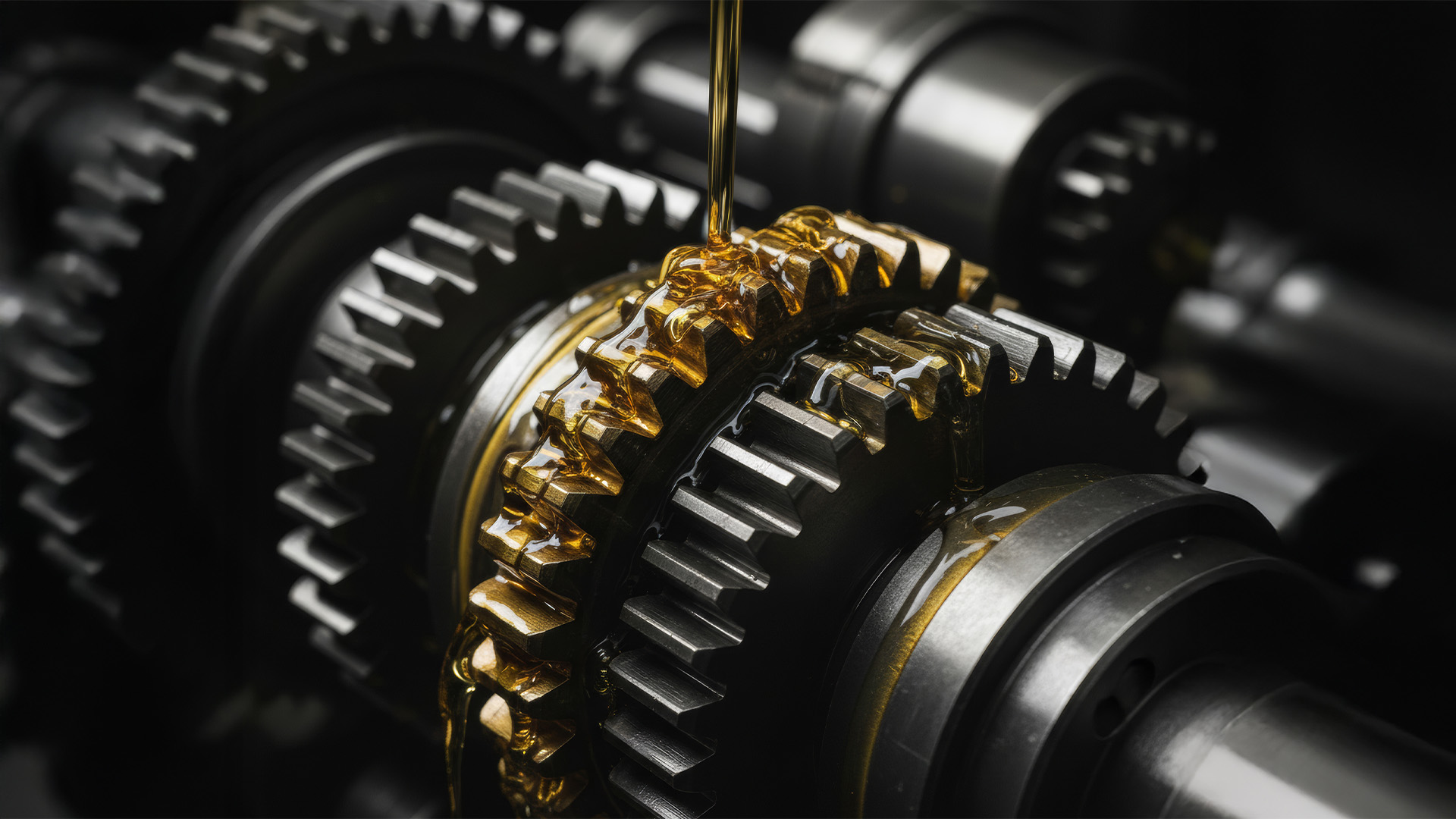 Industrielle Schmierstoffanwendung an moderner Produktionsanlage